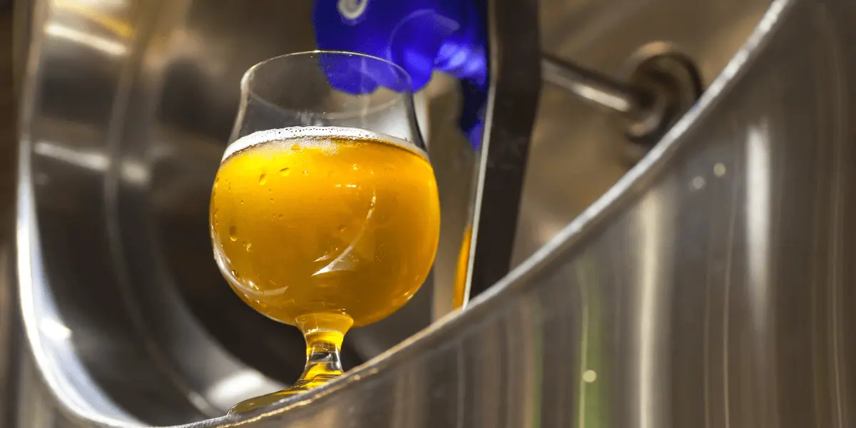 pale ale in a brewery