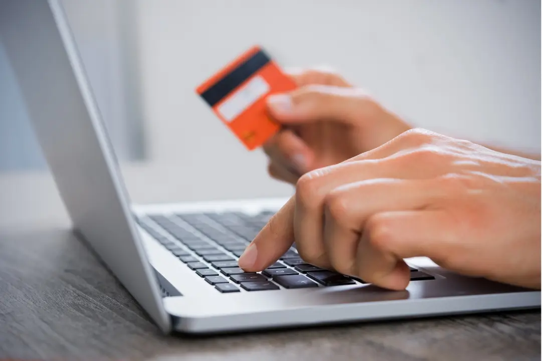 A person ordering beer online.