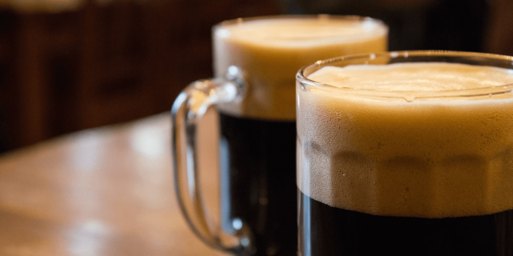 Two glasses of Black IPA