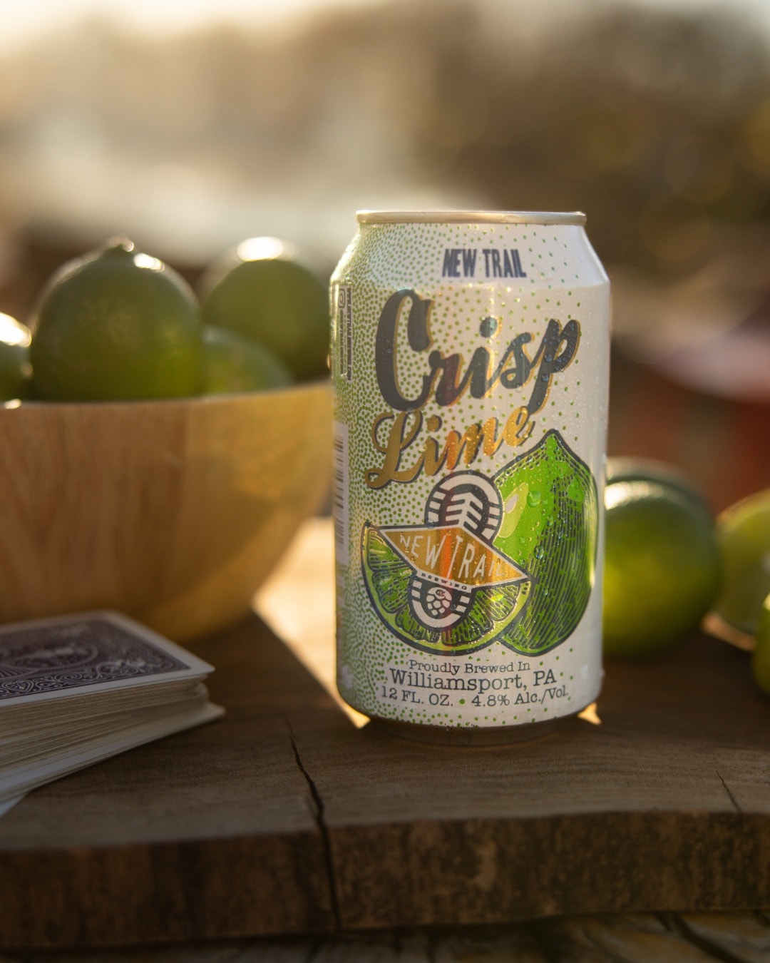 Crisp Lime, a lager by New Trail
