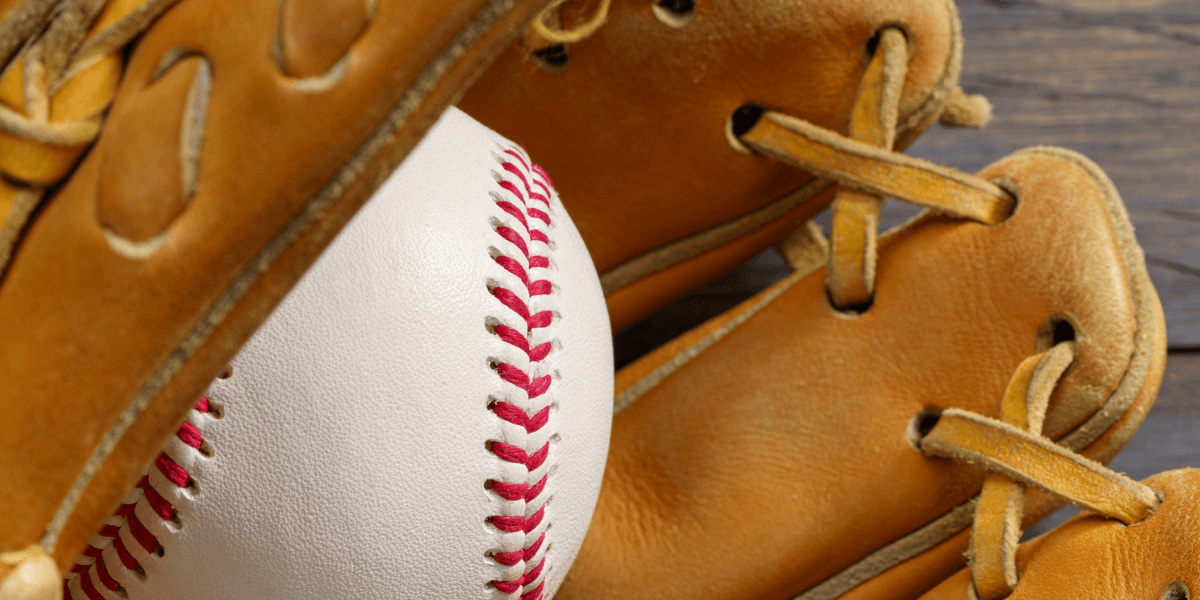 baseball ball and glove