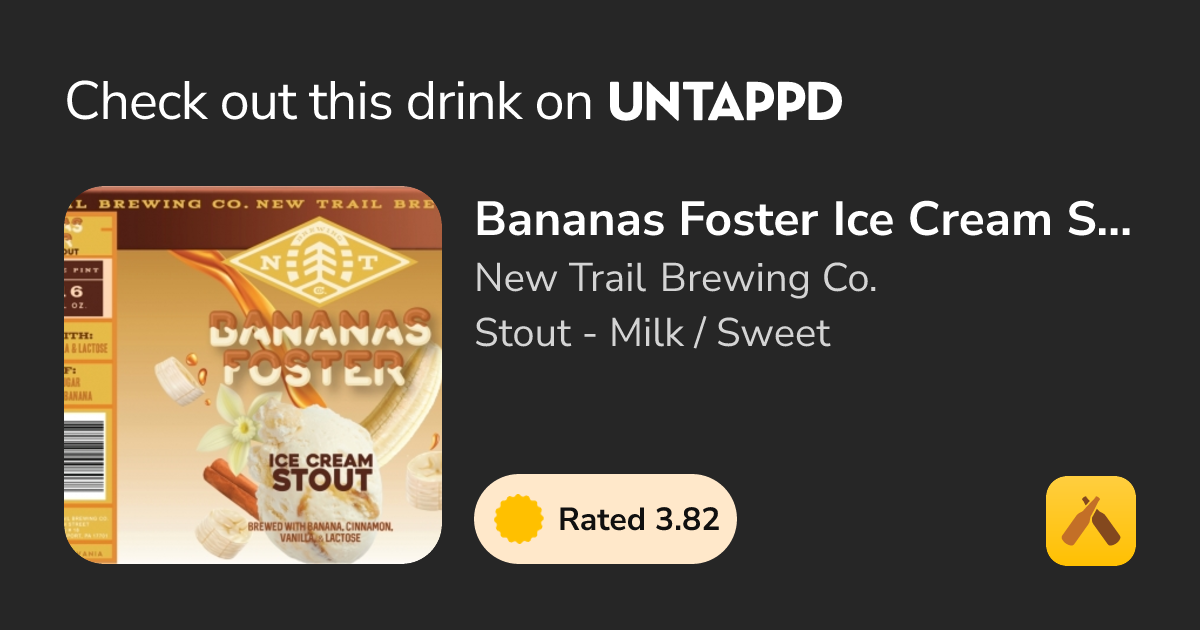 Bananas Foster Ice Cream Stout