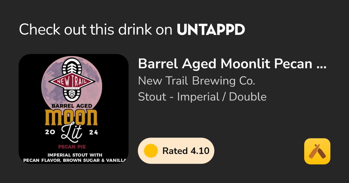 Barrel Aged Moonlit Pecan Pie (2024)