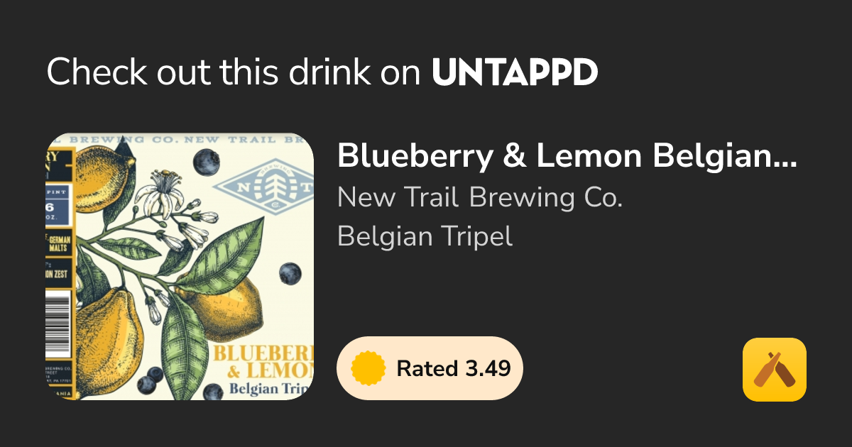 Blueberry & Lemon Belgian Tripel