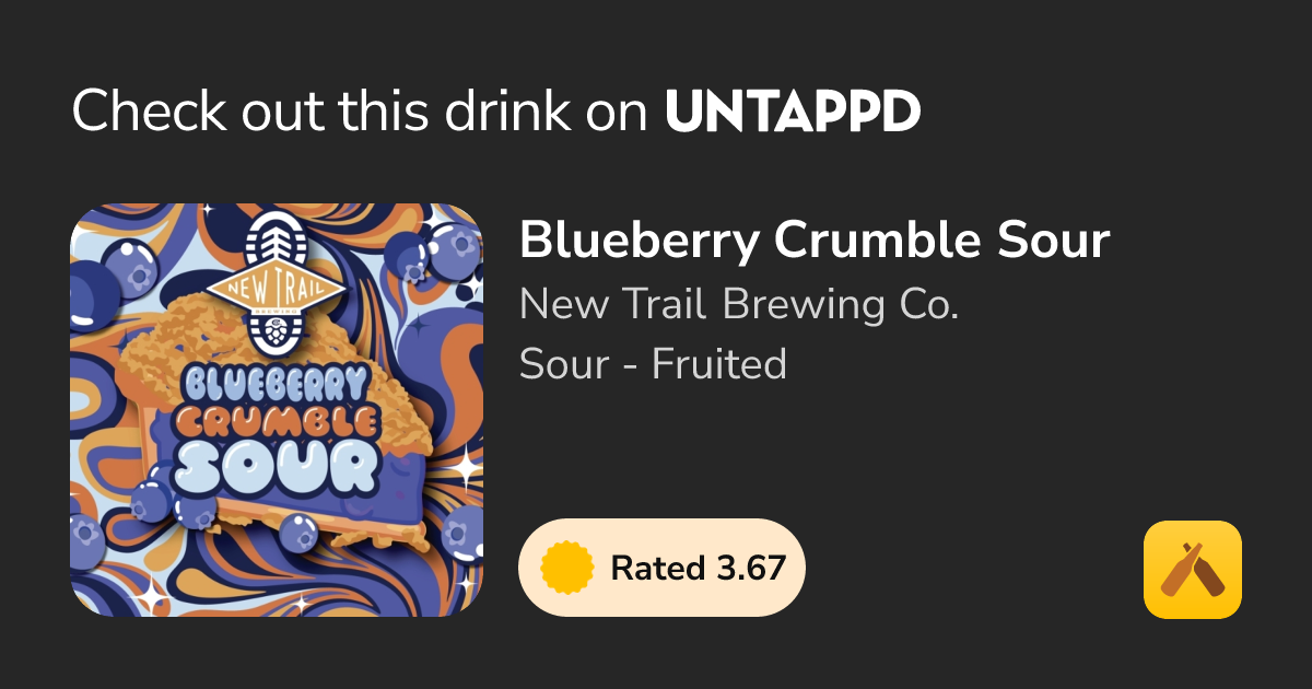 Blueberry Crumble Sour