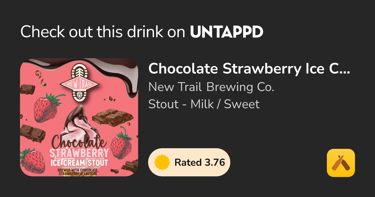Chocolate Strawberry Ice Cream Stout