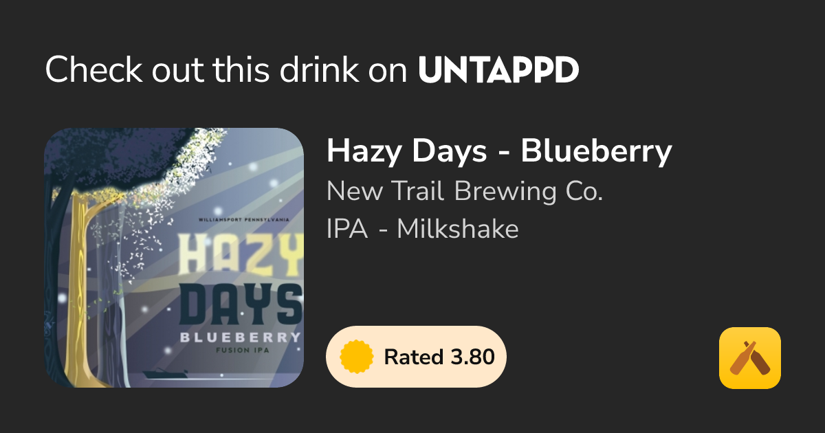 Hazy Days - Blueberry
