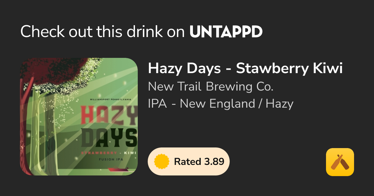 Hazy Days - Stawberry Kiwi