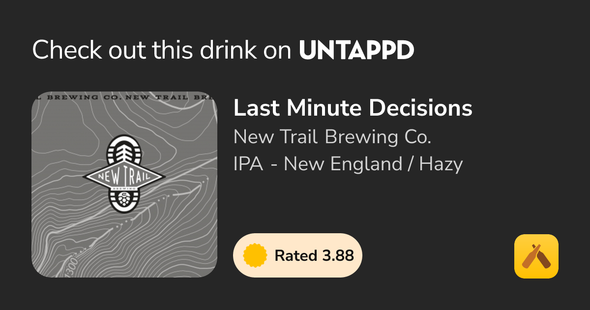 Last Minute Decisions