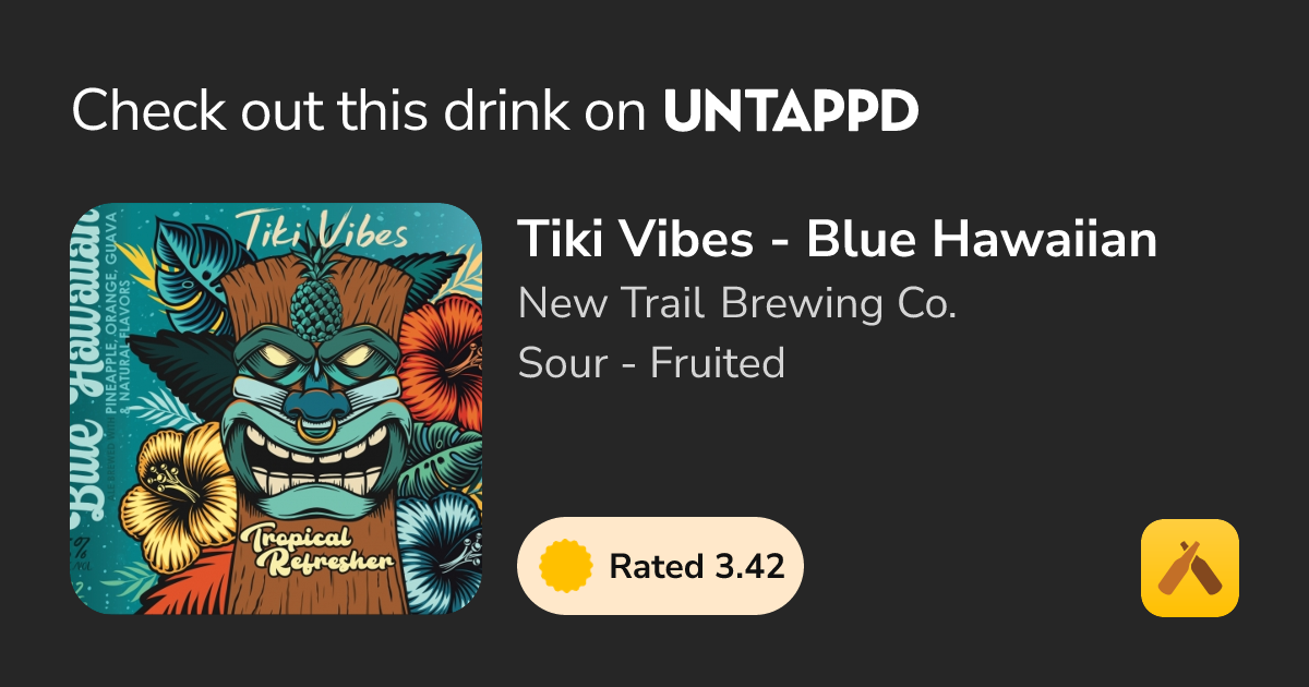 Tiki Vibes - Blue Hawaiian